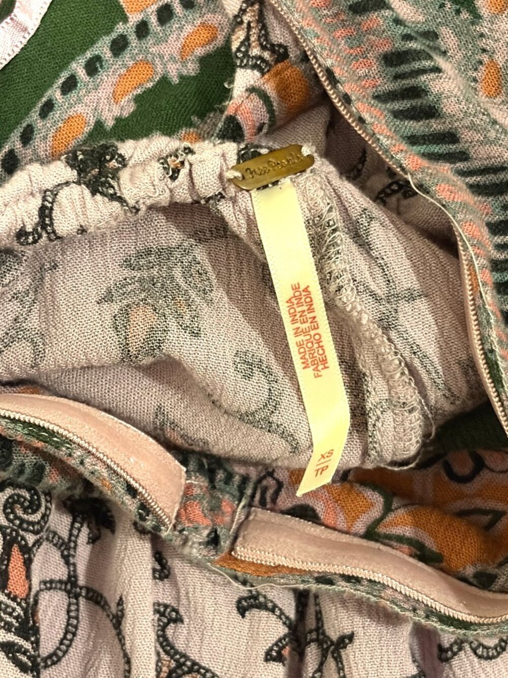 Free People Fairy Festival Halter Romper XS Mauve Boho Whimsygoth - Picture 3 of 3